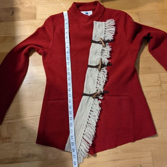 ANTHROPOLOGIE Sparrow Clancey Toggle Jacket Fringe Medium @B3 - Picture 2 of 14